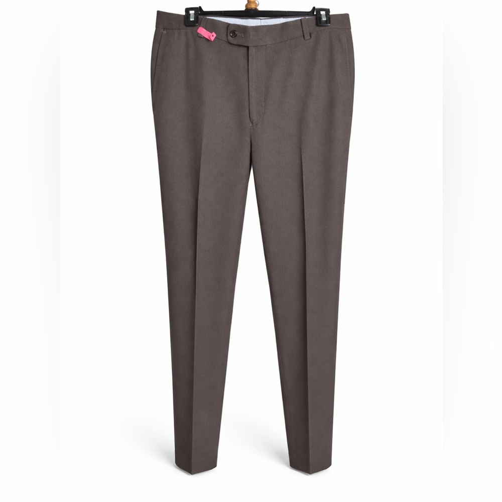 Peter Millar Brown Performance Golf Pants Straight leg stretch 34x32 I Wicking